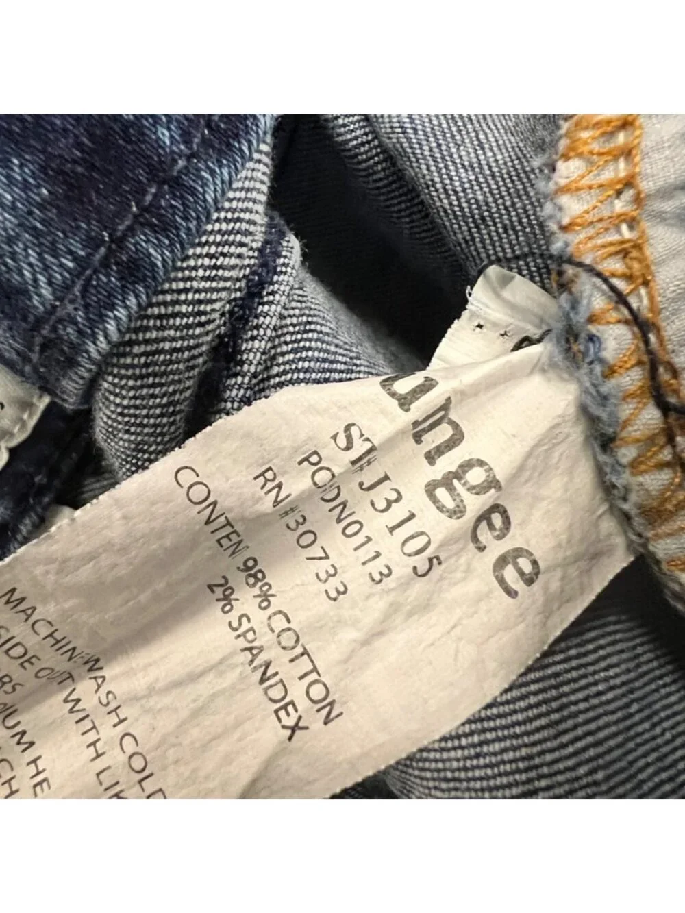 Umgee Womens Skinny Jeans High Rise Distressed Size 32 Waist